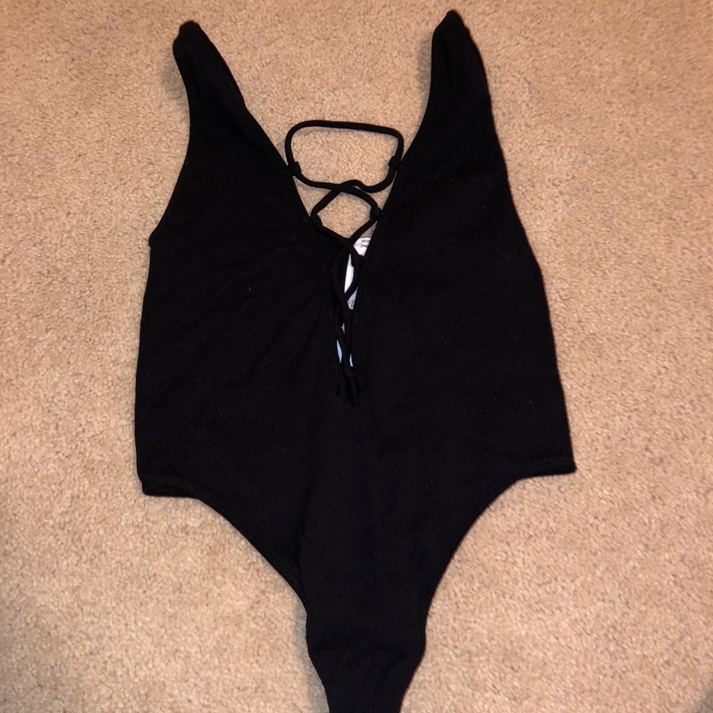 Black Stretchy Bodysuit